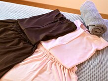 ヨウジョウ サロン ウェル 鴨池院(YOUJOU salon WELL)/ご希望に合わせて施術着をご準備