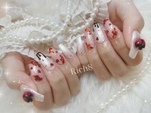 ネイルアンドまつげエクステ リッチエイト 原宿店(Rich8)/ハートのバレンタインネイル