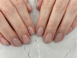 【森】シンプル フレンチネイル