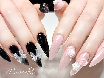 ミスアール ナカツ(Miss:R Nakatsu)の写真/指を長く綺麗に見せたい方に大人気☆【チップ長さ出し1本300円】パラジェル使用♪長さ出しで美しい指先へ！