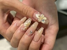 ネイルアヴァンス 京橋店(Nail AVANCE.)/キラキラお花ネイル！