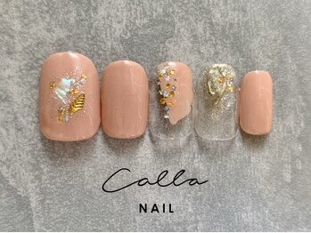 カラネイル 南森町店(calla nail)/シェル&ホログラム