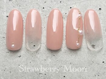 サロンストロベリームーン(Salon Strawberry Moon)/ナチュラルネイル¥6980
