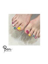 ネイルアトリエ ボン(nail atelier bon)/フットシェラックジェルネイル