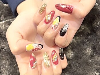 トリーシア(Nail & Beauty Salon Tri-xia)の写真/[初回オフ無料☆フリーアート10本¥7300]大人可愛いカラーもマグネットも大人気*