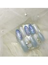 新作涼しげ夏ネイル