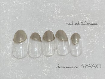 ネイルアート ジマー/クリアニュアンスコース¥6990