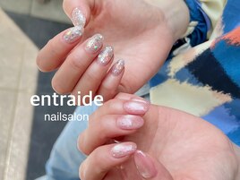 キラキラ韓国ネイル