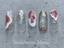 サロンストロベリームーン(Salon Strawberry Moon)/インクアートネイル　￥7980
