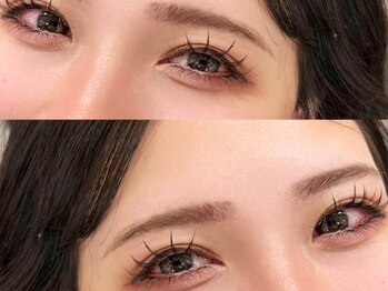 アイシャルマン 目黒店(EYE CHARMANT)の写真/満足のパッチリ感!ハンドメイドで自然にボリュ-ムUP!目元の状態を見極め、1本1本丁寧に装着するのでモチ◎