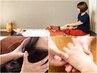 タイ古式マッサージ60+ドライヘッドスパ30+ハンドオイルマッサージ20計115