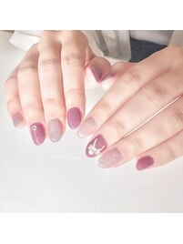 秋先取りぶどうカラーネイル！