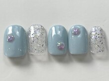 ネイルメゾン 天神店(NAIL MAISON)/ブルーオーロララメ¥6000