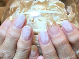 天然石ネイル。