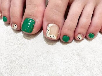 大人気フットジェルアート