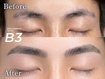 【メンズ眉毛サロン】B'３/メンズ眉WAX【赤羽/眉毛サロン】