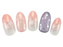 ネイルクイック オー・プティボヌール 横浜ジョイナス店/シースルードットネイル