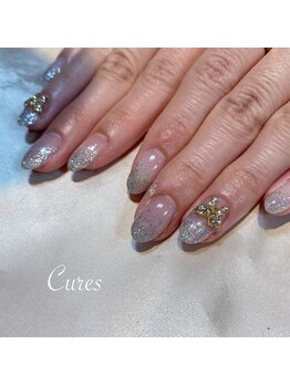 キュアーズ ネイル(CURES NAIL)/冬っぽラメグラ☆