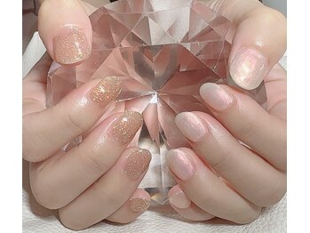 ネイルサロン イーネイル(e-Nail)の写真/《2色選べる☆シンプルネイル¥4200》上品な仕上がりだからショートネイルでも可愛い!!2回目以降も同価格◎