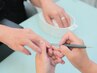 【自爪をきれいに】ハンドケアコース（クリアジェルorトップコート仕上げ）