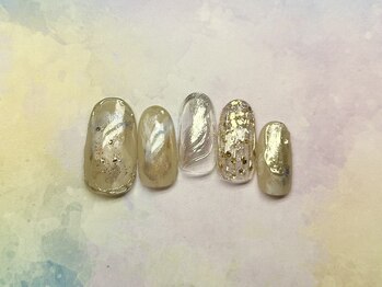 アルク バイ ネオリーブ 荻窪店(arc by neolive)/5月定額/ゴールドネイル
