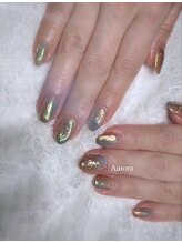 ネイルモア 札幌店(NAIL moA)/いろんな色に光るオーロラ☆