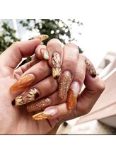 グラマラス アンジェアイ 荻窪店(glamourous ange eye)/ひまわりネイル