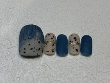 カラネイル 南森町店(calla nail)/フット　うずら×ミラー