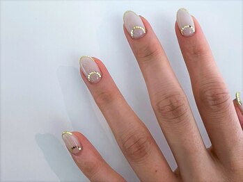 ムーイ 外苑前(mooi.)/hologram french nails
