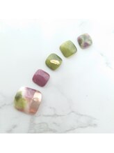 ジラソーレ(Girasole)/フット秋ネイル