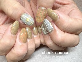 ニュアンスチェック柄