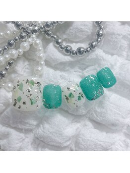 ７月フットネイル