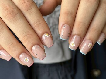 フレンチ×水ネイル