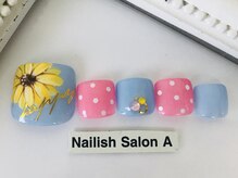 ネイリッシュサロン エー(Nailish Salon A)/ひまわりネイル