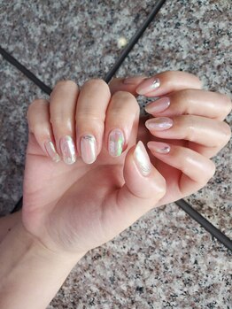 ア―ジュポシェフリル 下大利店(age poche Frill)/今話題の氷ネイル　￥7150