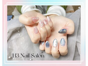 エイチスリー(H3)/2色ワンカラー+押し花