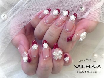 ネイルプラザ 河原町OPA店(NAIL PLAZA)/薔薇ネイル