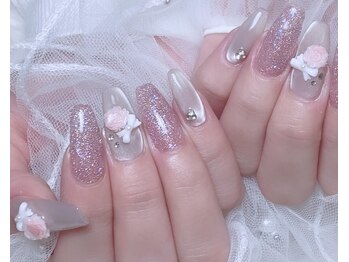 うるうるマグネット/薔薇パーツ