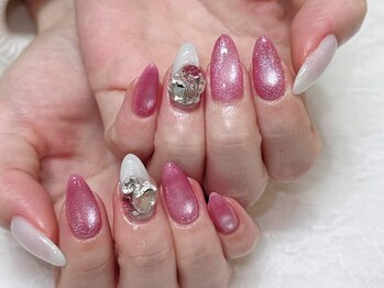 ヘラー 渋谷(HERA)の写真/CLASSY掲載サロン♪【マグネットネイル☆フラッシュネイル¥7500】パラジェル変更◎※パーツ代別途料金