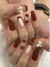 イリス(iris)/ハートボルドーネイル