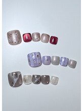 【nail salon yun】パラジェル/フィルイン【3/1 NEW OPEN（予定）】/【3月】FOOT定額 デザインコース