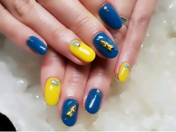 アグン(agung)/春到来!ブル-&イエロ-のコラボ!