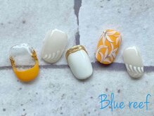 ネイルアンドまつげエクステ ブルーリーフ 四谷三丁目店(Blue Reef)/イエローサマーネイル