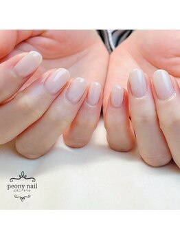 ピオニーネイル(peony nail)/乳白色ワンカラー