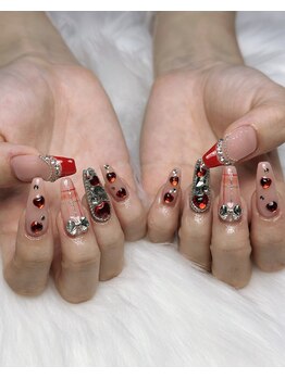 レディスペネイル ノウラ 名駅店(Redispe nail NouRa)/赤ネイル