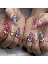 エーネイル(A.nail)/夏の人魚アート！
