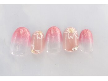 エヌスタイル(N-STYLE)/桜ネイル