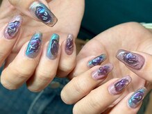ヌル ネイル 堀江(NURU NAIL HORIE)/マグネットニュアンスネイル☆