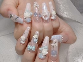 秋¥夏¥海雨ネイル