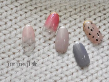ユニネイル(uninail)/先端ラメラインorホロちらし